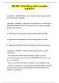 KIN 367- Final Exam with complete solutions