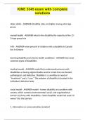 KINE 3345 exam with complete solutions&period;