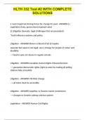 HLTH 332 Test &num;2 WITH COMPLETE SOLUTIONS&period;