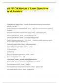 AAAE CM Module 1 Exam Questions And Answers&period;