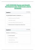 LUO COUN 502 Human and Growth  Development Quiz &lpar;Elderhood&rpar; Liberty  University