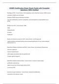 NAMS Certification Exam Study Guide with Complete Solutions 100&percnt; Verified