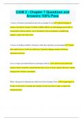CAIB 2 - Chapter 7 Questions and Answers 100&percnt; Pass