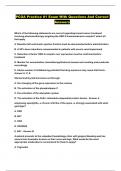 PCOA Practice &num;1 Exam With Questions And Correct Answers