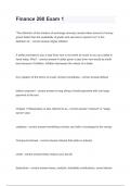 Finance 260 Exam 1&period;