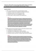 Test Bank - Foundations for Population Health in Community&sol;Public Health Nursing&comma; 6th Edition &lpar;Stanhope&comma; 2022&rpar;&comma; Chapter 1-32 &vert; All Chapters