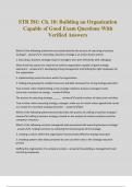 STR 581&colon; Ch&period; 10&colon; Building an Organization Capable of Good Exam Questions With Verified Answers