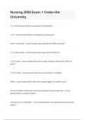 Nursing 2050 Exam 1 Cedarville University&period;