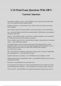 UAS Final Exam Questions With 100&percnt; Correct Answers