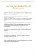 Upper Limb Exam Questions With 100&percnt; Correct Answers