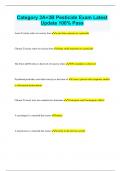 Category 3A&plus;3B Pesticide Exam Latest Update 100&percnt; Pass