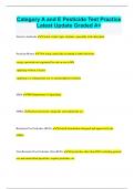 Category A and E Pesticide Test Practice Latest Update Graded A&plus;