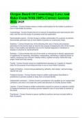 Oregon Board Of Cosmetology Laws And Rules Exam With 100&percnt; Correct Answers 2024&sol;2025 &lpar;Graded A&plus;&rpar;