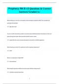 Prophecy RN B v3 Questions & Correct  Answers&sol; Graded A&plus;
