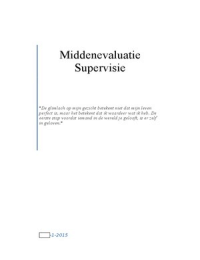 Middenevaluatie Supervisie