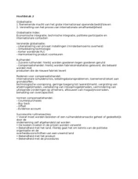 Samenvatting internationale bedrijfskunde