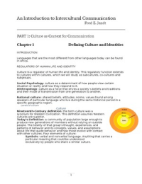 Summary An Introduction to Intercultural Communication (Jandt)