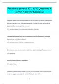 Prophecy general ICU A V3 Questions &  Correct Answers&sol; Graded A&plus;