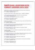 SACP EXAM 1 QUESTIONS WITH CORRECT ANSWERS 100&percnt; 2024