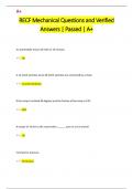 RECF Mechanical Questions and Verified  Answers &vert; Passed &vert; A&plus;