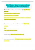 CCLE Ethics & Jurisprudence Exam Questions and Answers Rated A&plus;