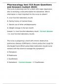 Pharmacology hesi 315 Exam Questions and Answers &lpar;Latest 2024&rpar;