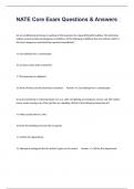 Nate core exam Questions & Answers