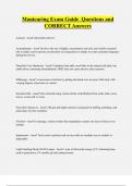 Manicuring Exam Guide Questions and  CORRECT Answers