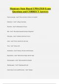 Manicure State Board UPDATED Exam Questions and CORRECT Answers