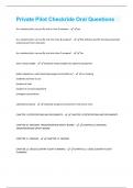 Private Pilot Checkride Oral Questions And Answers Graded A&plus;