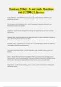 Manicure Milady Exam Guide Questions  and CORRECT Answers