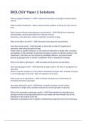 BIOLOGY Paper 2 Solutions
