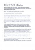 BIOLOGY PAPER 2 Solutions&period;