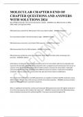 MOLECULAR CHAPTER 8 END OF CHAPTER QUESTIONS AND ANSWERS WITH SOLUTIONS 2024