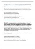 ATI HESI Health Assessment 2024 QUESTIONS AND ANSWERS RATED  & GRADED A&plus; BY EXPERTS 100&percnt; CORRECT
