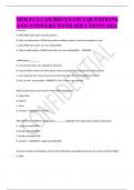 MOLECULAR BIO EXAM 2 QUESTIONS AND ANSWERS WITH SOLUTIONS 2024