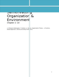 Samenvatting Organization & Environment chapter 2-10