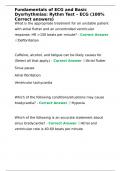 Fundamentals of ECG and Basic Dysrhythmias&colon; Rythm Test &ndash; ECG &lpar;100&percnt; Correct answers&rpar;