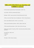 THEA  110  Bundled Exam Questions Package with Correct Answers