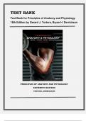 TEST BANK Principles of Anatomy and Physiology 16th Edition Gerard J&period; Tortora&comma; Bryan H&period; Derrickson&comma; 9781119662686 &lpar;CHAPTERS 1-29&rpar;&period;