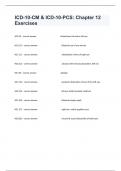 ICD-10-CM & ICD-10-PCS&colon; Chapter 12 Exercises Practice Guide With Actual Answers&period;