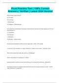 Picat Practice Test &vert; 100&percnt; Correct Answers &vert; Verified &vert; Latest 2024 Version