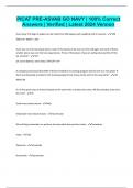 PICAT PRE-ASVAB GO NAVY &vert; 100&percnt; Correct Answers &vert; Verified &vert; Latest 2024 Version