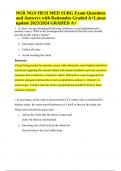 NGN HESI MED SURG Exam Questions and Answers with Rationales Graded A&plus; &vert; Latest update 2024&sol;2025 GRADED A&plus;&period;
