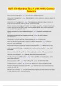 NUR 176 Hondros Test 1 with 100&percnt; Correct Answers