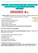 NURS 581 - Exam 2 Study Guide 2024&period; Questions With Correct Answers&period; Latest Update 2024 update&period; Guaranteed&period;