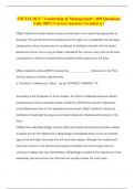SNCOA DLC&colon; Leadership & Management &vert; 400 Questions with 100&percnt; Correct Answers Graded A&plus;