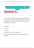 ATI MED SURG PROCTORED EXAM PRACTICE&period;  QUESTIONS WITH CORRECT AND VERIFIED ANSWERS &lpar;LATEST 2024 UPDATE&rpar;&period;