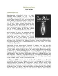 Boekverslag "Das Parfum" in het Duits