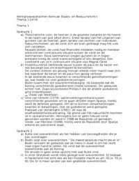 Werkgroepopdrachten Kernvak Staats- en Bestuursrecht I, thema 1 t/m 8